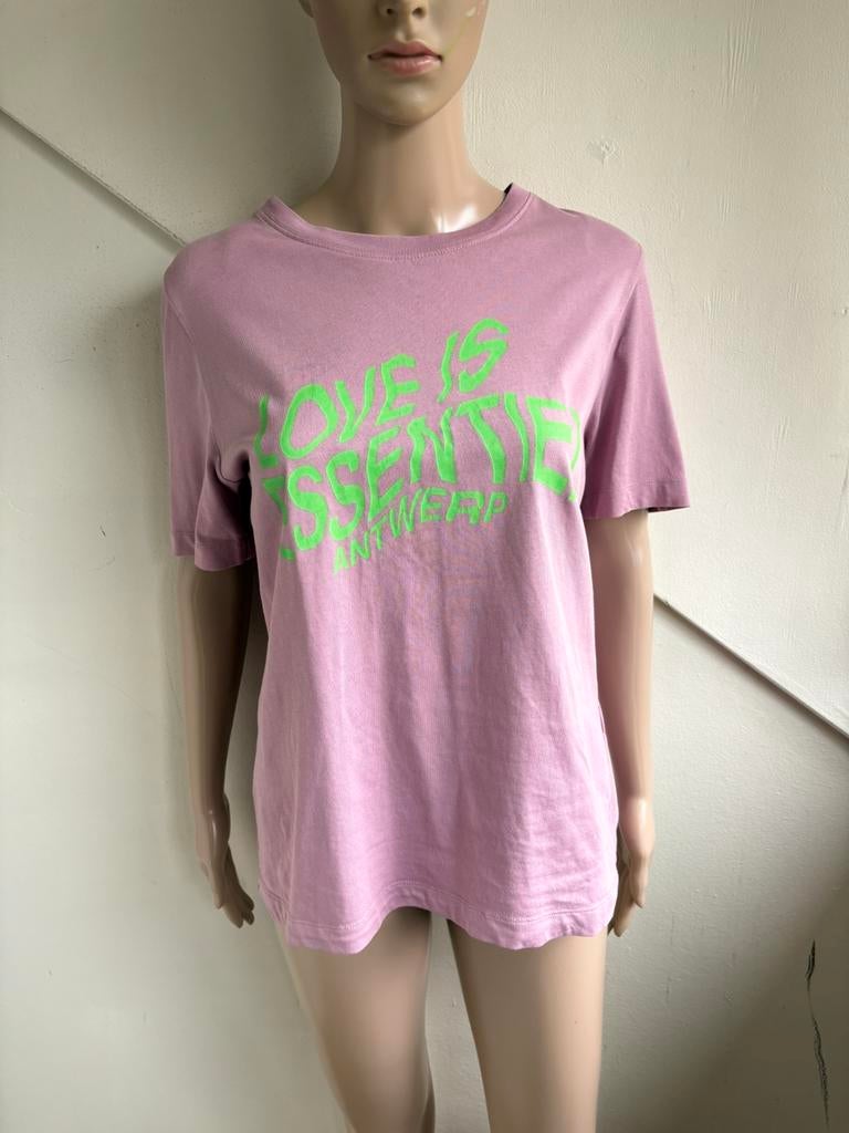 Essentiel Antwerp tshirt top maat S roze mintgroen tekst, Kleding | Dames, Maat 38/40 (M), Ophalen of Verzenden, Zo goed als nieuw