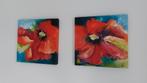 2 Luik papavers van Tilly Wils, Antiek en Kunst, Kunst | Schilderijen | Klassiek, Ophalen