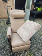 Beige leren sta op stoel, Ophalen, Zo goed als nieuw, 75 tot 100 cm, Modern