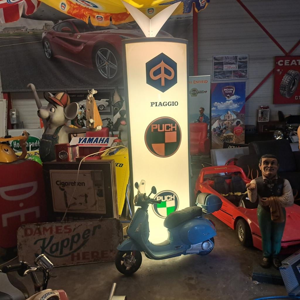 Piaggio/ Puch reclamezuil Xxl, Ophalen, Gebruikt, Reclamebord