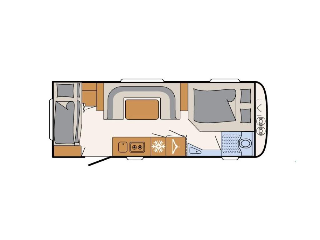 Dethleffs Summer Edition 560 FMK 50 jaar Witoma voordeel!, Caravans en Kamperen, Caravans, Overige typen, Bedrijf, Schokbreker