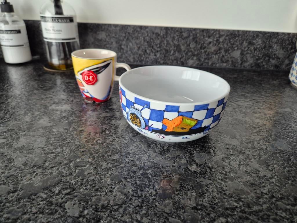 Selwyn Senatori / Douwe Egberts - mokje en kom, Ophalen of Verzenden, Overige stijlen