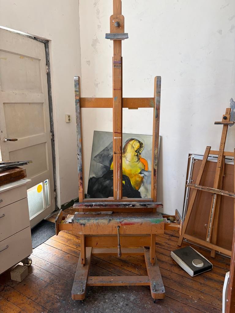 MABEF M/04 (nieuwprijs €700) professionele atelierezel, Hobby en Vrije tijd, Schilderen, Gebruikt, Ezel, Ophalen