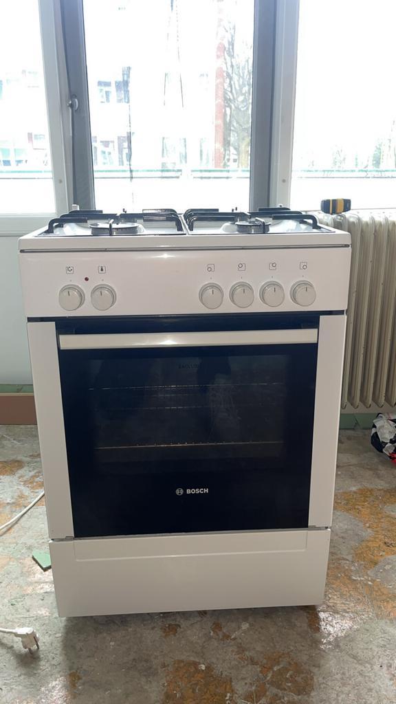 Garfornhuis met oven, Witgoed en Apparatuur, Fornuizen, Gebruikt, Vrijstaand, Gas, 4 kookzones, 85 tot 90 cm, 60 cm of meer, Hete lucht