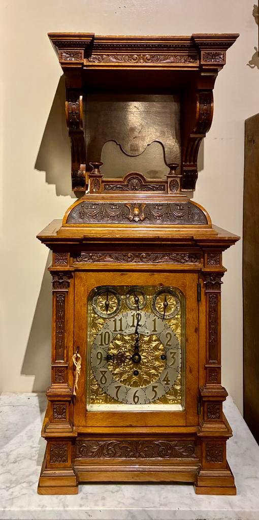 Tafelklok met carillon, 8 bellen en Westminster slagwerk., Antiek en Kunst, Antiek | Klokken, Ophalen