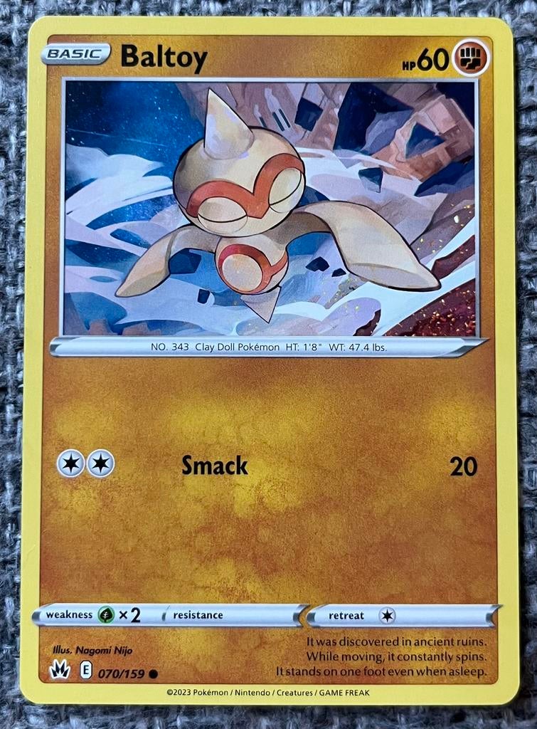 Pokémonkaart van Baltoy (343) • Crown Zenith (070/159), Verzenden, Nieuw, Losse kaart