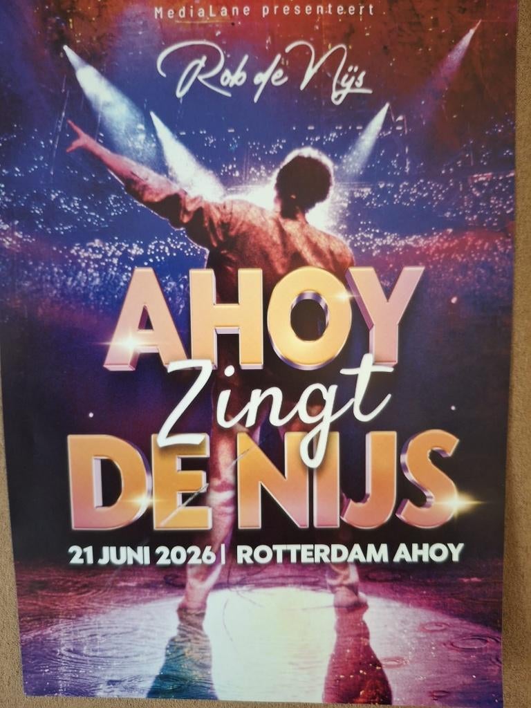 Concertkaarten Ahoy zingt de Nijs, Twee personen, Juni, Levenslied