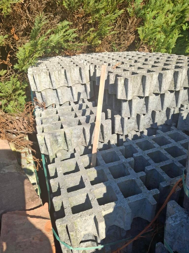 Grasbetontegels / Grastegels - Ideaal voor oprit of parking, Ophalen, Nieuw, Beton, Terrastegels