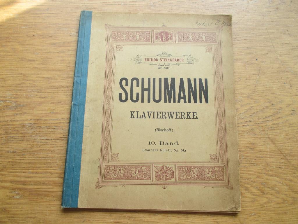 SCHUMANN - KLAVIERWERKE - BAND 10 - PIANO CONCERT IN A MOLL, Gebruikt, Klassiek, Ophalen of Verzenden, Artiest of Componist