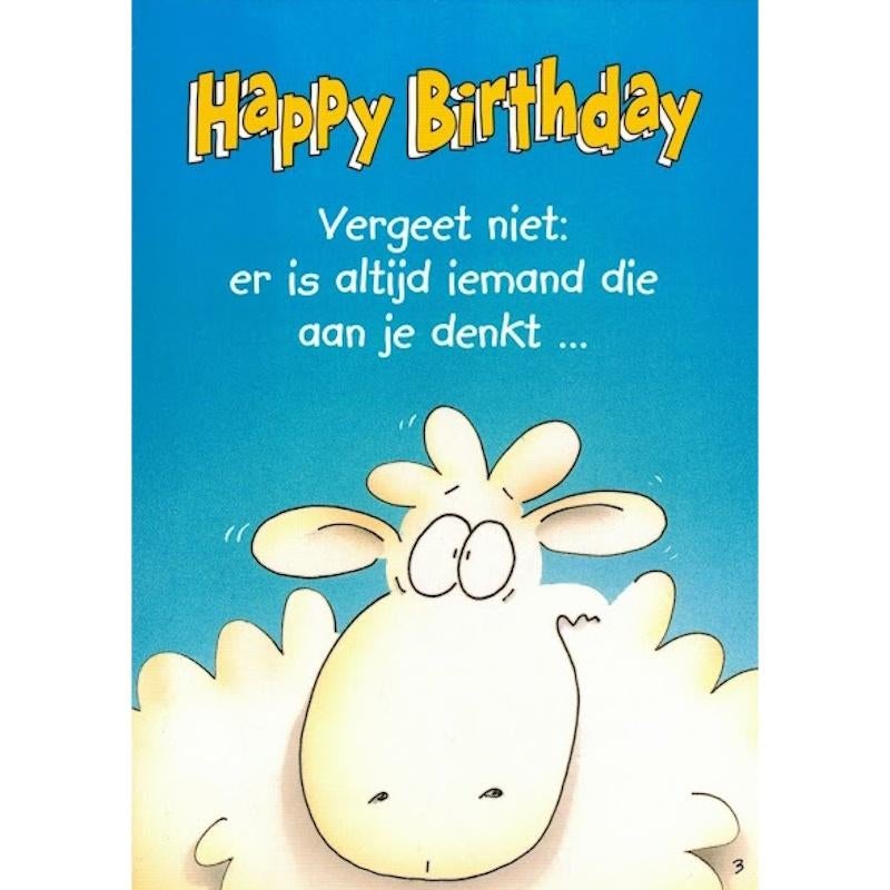 Verjaardagskaart Happy Birthday bij Stichting Superwens!, Diversen, Ophalen of Verzenden, Nieuw