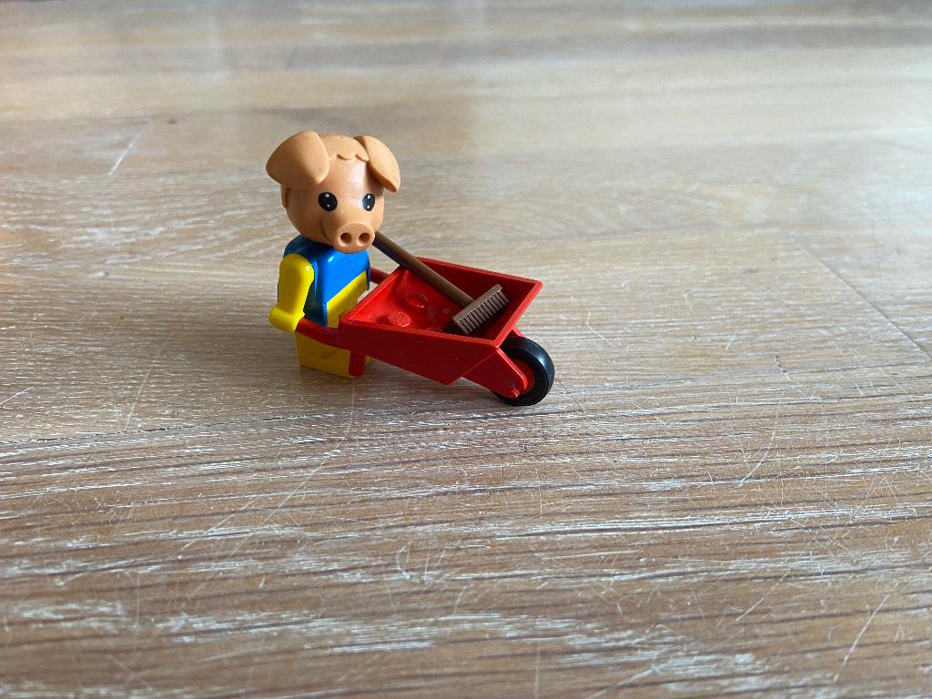 Fabuland Lego 325; Percy Pig's kruiwagen (1979), Overige thema's, Lego, Ophalen of Verzenden, Zo goed als nieuw