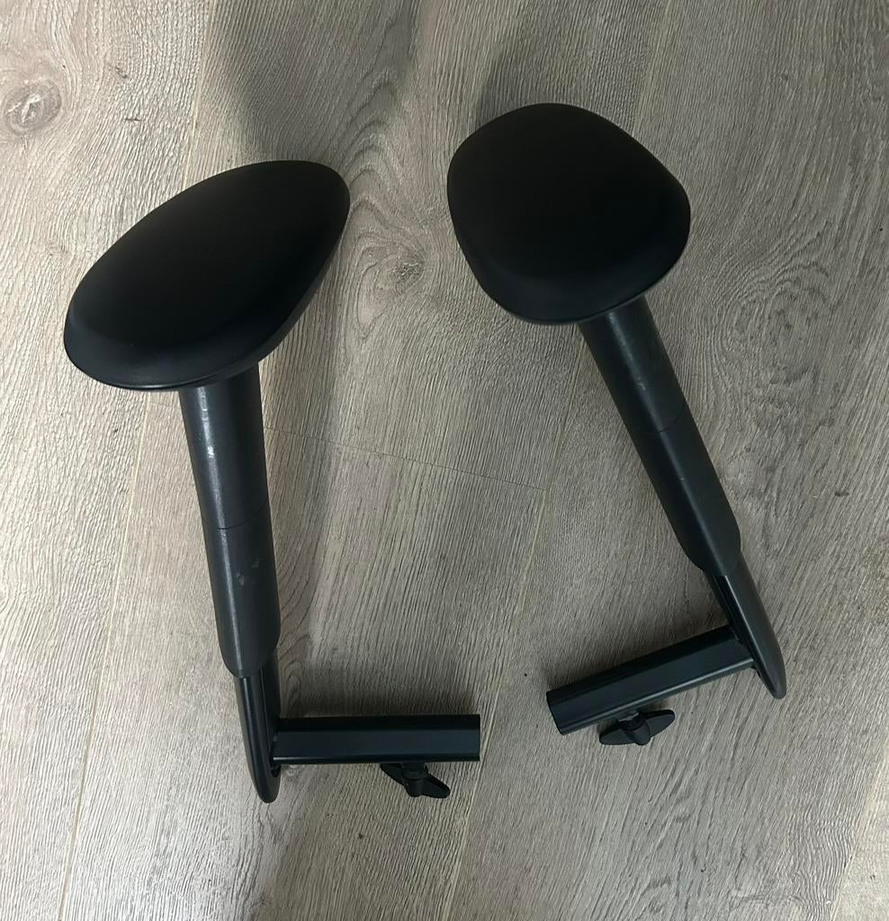 Bma axia set armleggers, Verzenden, Zwart, Zo goed als nieuw, Bureaustoel