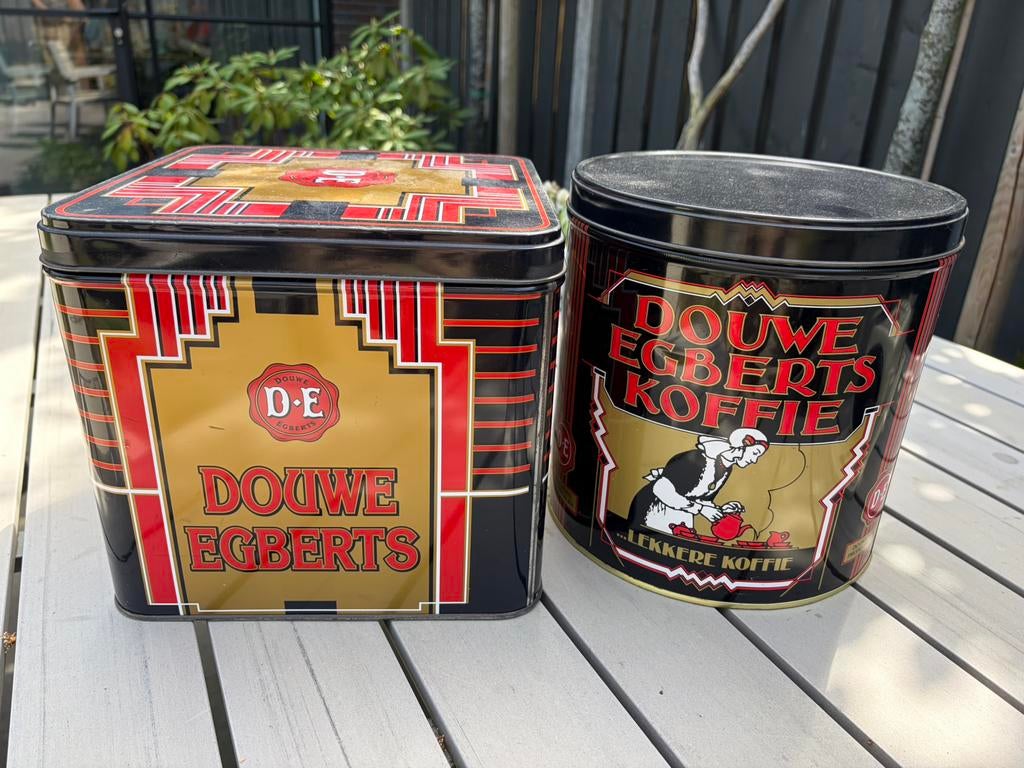 Douwe Egberts koffiebussen, Verzamelen, Blikken, Ophalen, Gebruikt, Koffie, Douwe Egberts