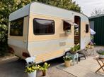 Caravan te koop.Dethleff , Retro , Gepimpte 4 pers caravan, Rondzit, Koelkast, Bedrijf, Dethleffs