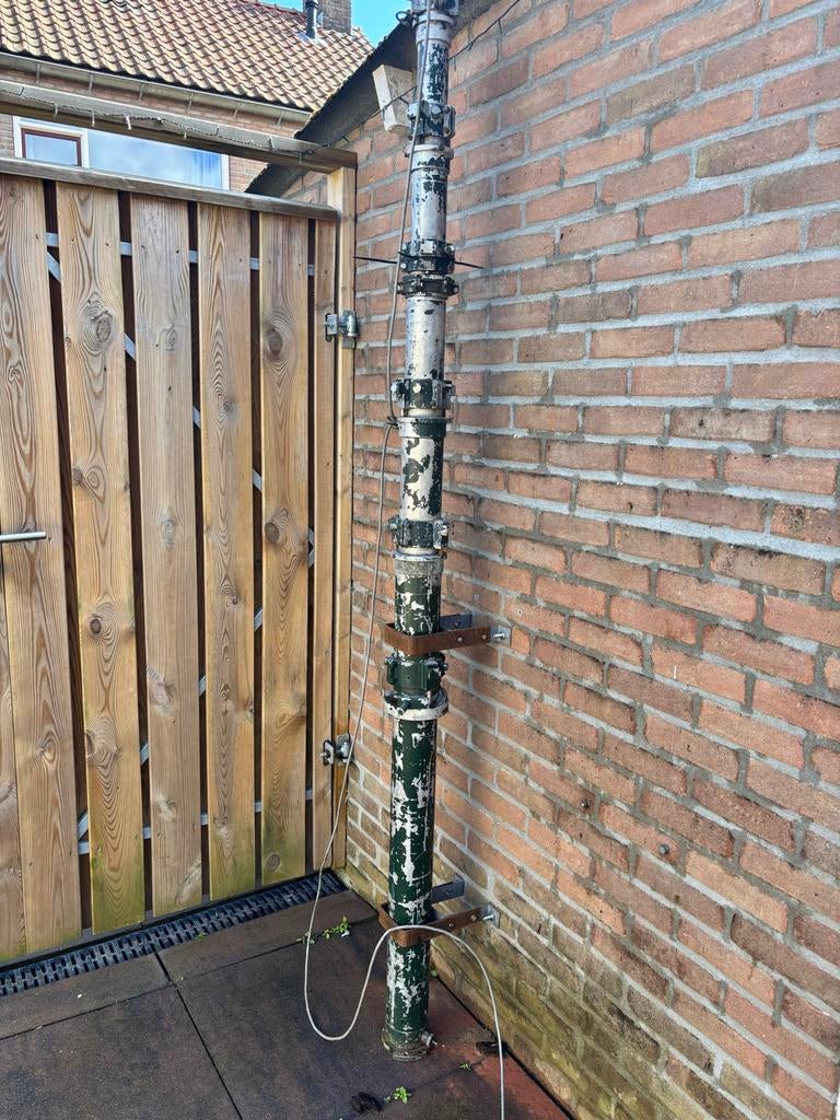 Clarkmast op lucht 9 meter, Telecommunicatie, Antennes en Masten, Ophalen, Gebruikt, Mast