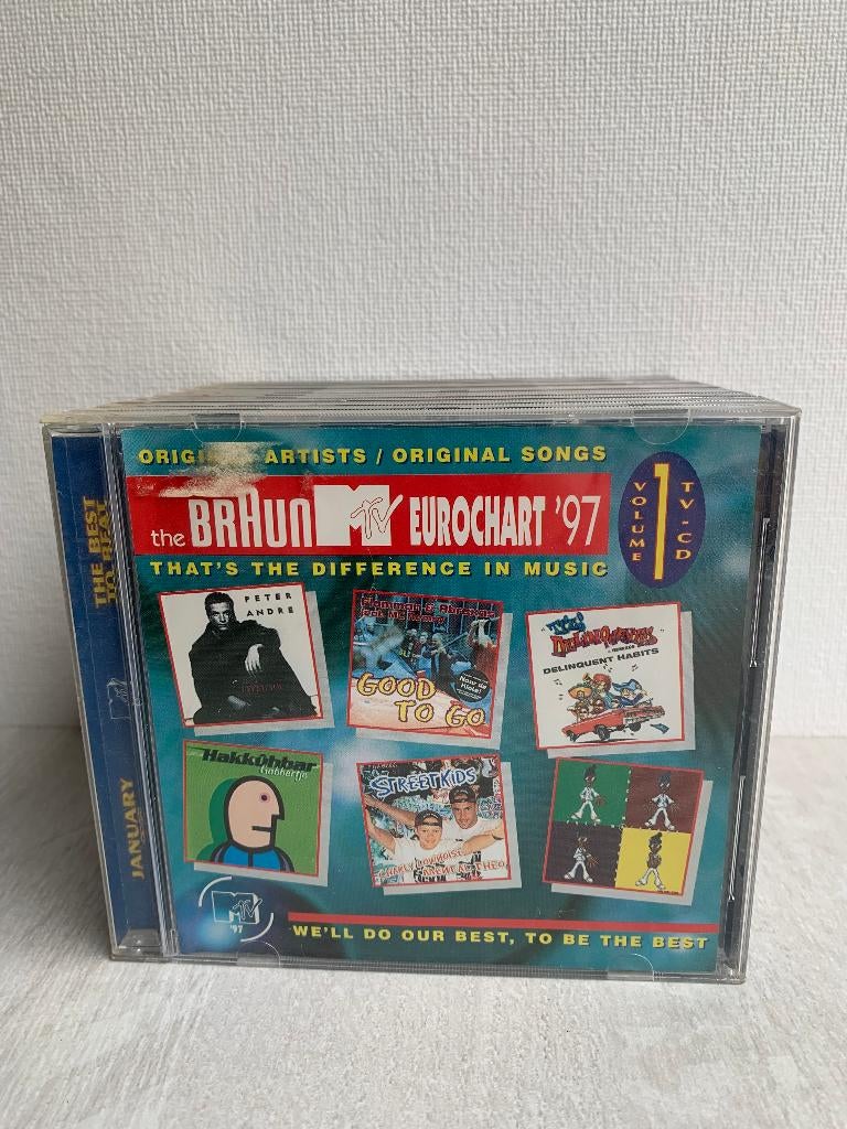 Braun Eurochart MTV CD's, Ophalen, Gebruikt