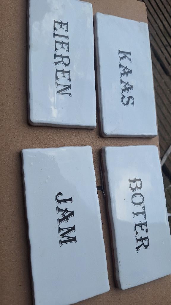 tegels  boter kaas  eieren jam, Nieuw, Minder dan 20 cm, Minder dan 5 m², Wandtegels