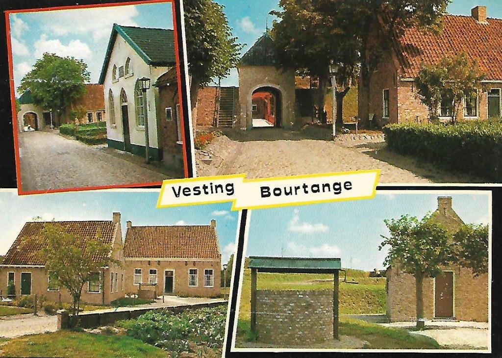 Bourtange- -4-luik., Verzamelen, Ansichtkaarten | Nederland, Verzenden, 1960 tot 1980, Gelopen, Groningen