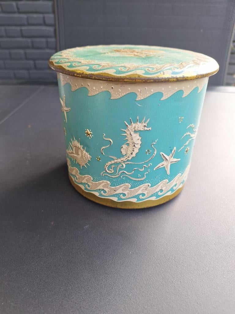 Vintage Retro Antieke Bussen, Verzamelen, Blikken, Ophalen of Verzenden, Gebruikt
