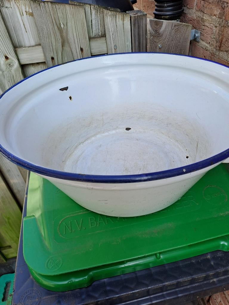 Emaille teil, Fietsen en Brommers, Fietsaccessoires | Fietsstoeltjes, Ophalen, Gebruikt