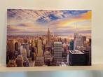 New York Canvas Schilderij - Skyline Zonsondergang, Ophalen