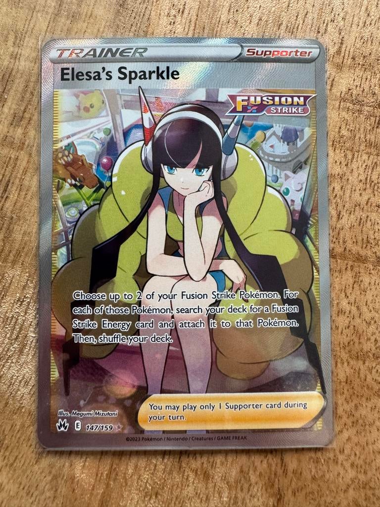 Elesa's Sparkle 147/159 Crown Zenith Pokémon Kaart, Hobby en Vrije tijd, Verzamelkaartspellen | Pokémon, Ophalen of Verzenden