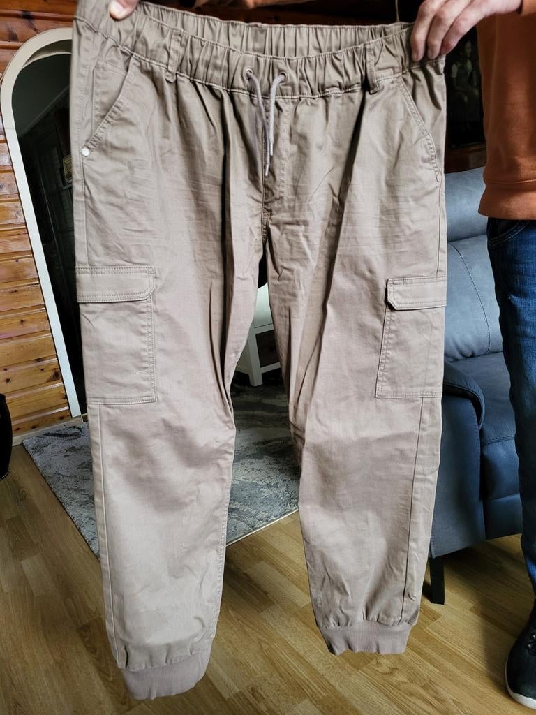 Bruine dames zomerbroek met elastiek - Gina maat 48, Kleding | Dames, Ophalen of Verzenden