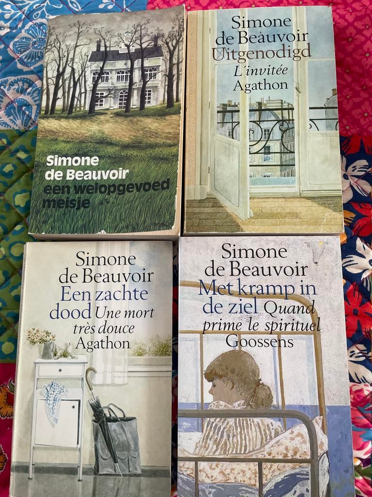 4 boeken van Simone de Beauvoir, Boeken, Ophalen of Verzenden, Gelezen, Nederland