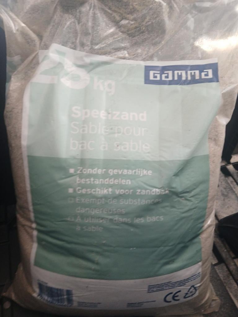 Speelzand 25kg GRATIS AF TE HALEN, Tuin en Terras, Zand, Ophalen, Nieuw, Voegzand