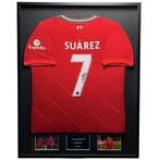 Luis Suarez Liverpool 12/13 gesigneerd ingelijst thuis shirt, Verzamelen, Buitenlandse clubs, Soccersignings.nl, Shirt, Nieuw
