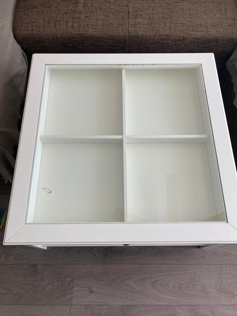Ikea Salon tafel, Glazen tafel,, Ophalen, 100 tot 150 cm, 50 tot 100 cm, Zo goed als nieuw