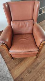 Oor fauteuil, Huis en Inrichting, Fauteuils, Ophalen, Zo goed als nieuw, 50 tot 75 cm, Leer
