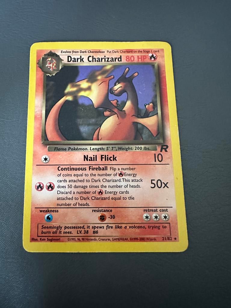 Dark Charizard, Hobby en Vrije tijd, Verzamelkaartspellen | Pokémon, Ophalen, Zo goed als nieuw