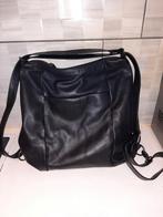 BURKELY leren tas/rugtas, Sieraden, Tassen en Uiterlijk, Tassen | Damestassen, Verzenden, Zo goed als nieuw, Zwart