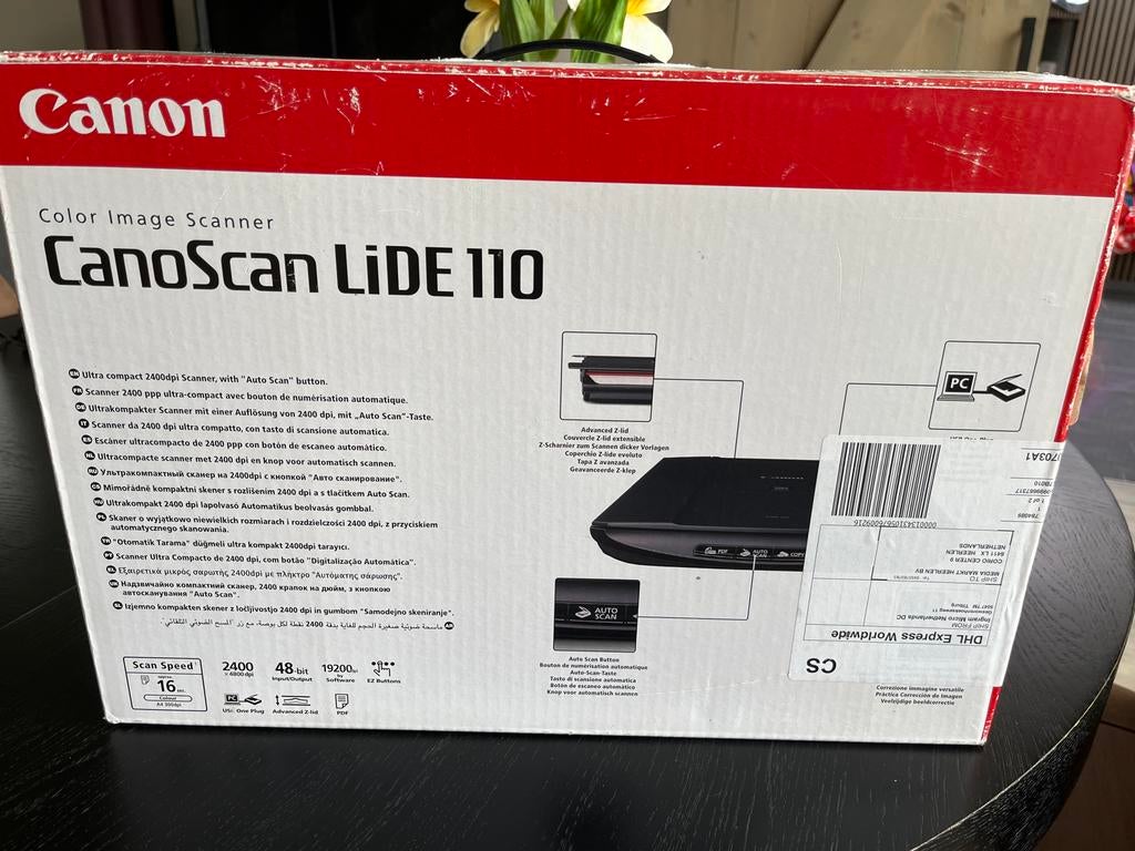 Canon CanoScan LiDE 110, Computers en Software, Scanners, Ophalen, Gebruikt, Flatbedscanner