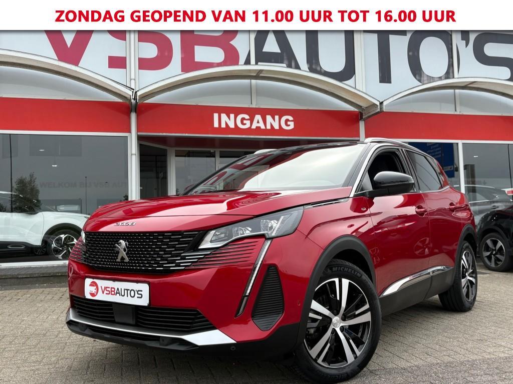 Peugeot 3008 1.2 PURETECH GT AUT. 130PK LED NAVI CAMERA CARP, Automaat, Gebruikt, Huisgarantie, 1199 cc