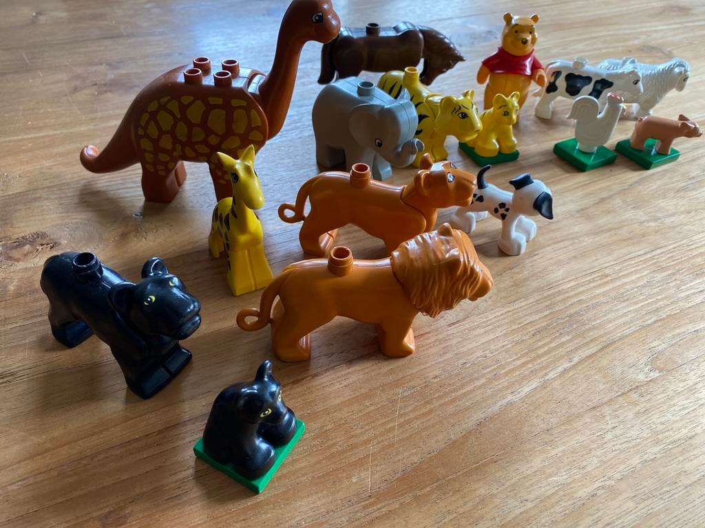 Duplo: 16 x dieren, Kinderen en Baby's, Speelgoed | Duplo en Lego, Ophalen of Verzenden, Gebruikt, Duplo