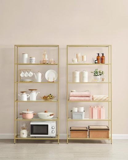 Nancy's Swindon Wandkast Goud (nr.126), Huis en Inrichting, Kasten | Wandmeubels, Nieuw, Ophalen of Verzenden, Minder dan 150 cm