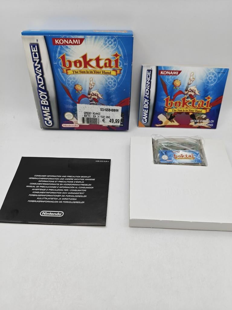 Boktai: The Sun is in Your Hand - Gameboy Advance CIB, Konami Europe, Windsor, UK, 1 speler, Customer-service@konami.co.uk, Ophalen of Verzenden