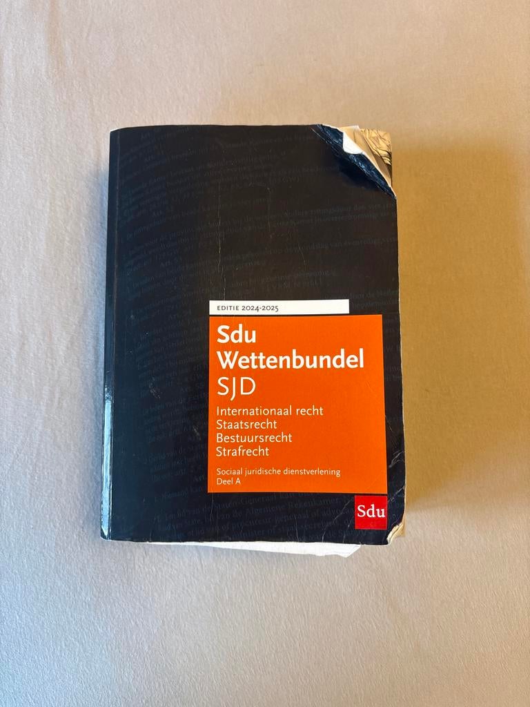 Sdu Wettenbundel SJD Editie 2024-2025, Ophalen of Verzenden, Gamma, Gelezen, HBO