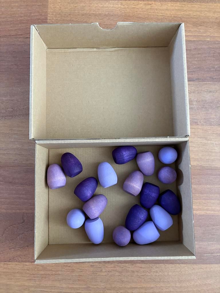 Paarse Grapat blokjes - nieuw, Ophalen of Verzenden, Gebruikt, Jongen of Meisje