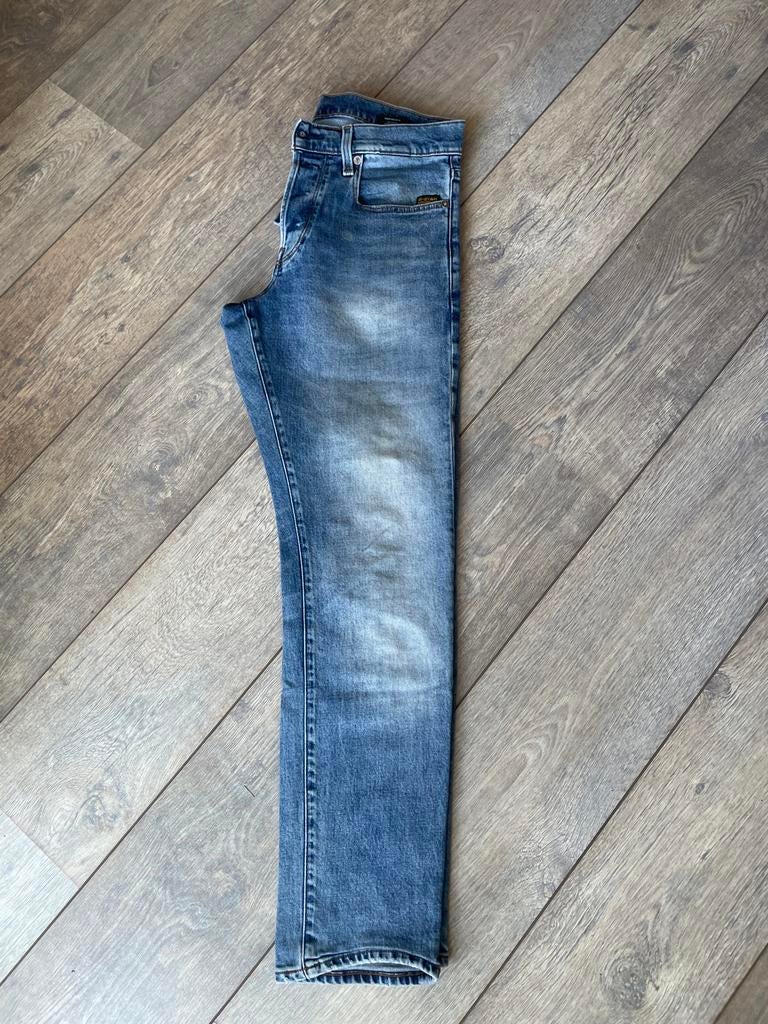 G-Star RAW 3301 Regular Tapered Jeans - Maat 30/30, Ophalen of Verzenden, Gedragen, Blauw, W32 (confectie 46) of kleiner