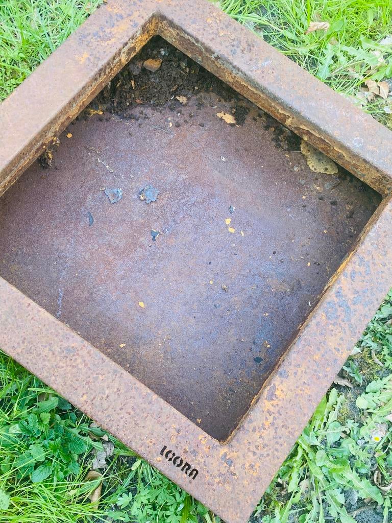 Cortenstaal spiegelvijver bak (#2), Tuin en Terras, Ophalen, Gebruikt