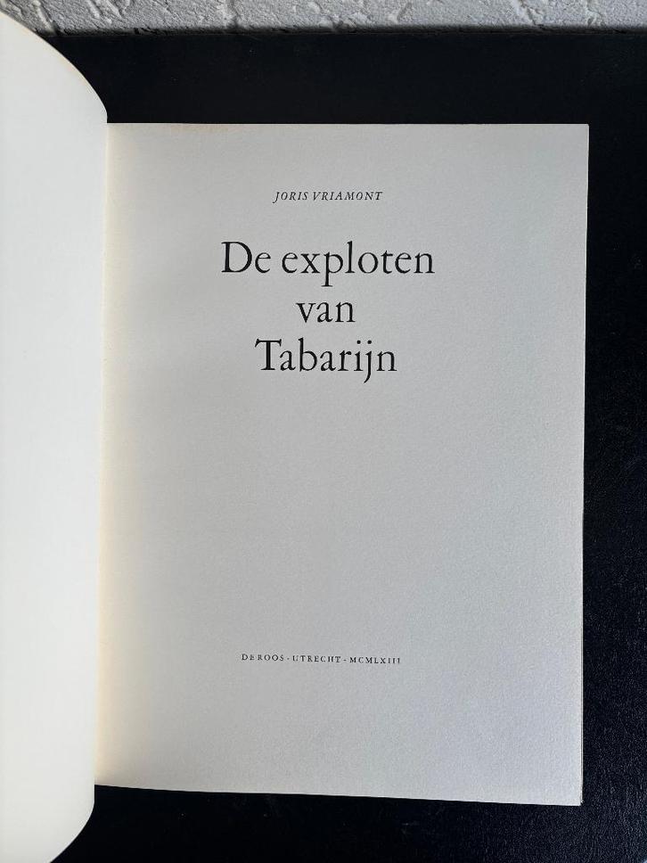 Joris Vriamont - De exploten van Tabarijn - De Roos, 1963, Boeken, Literatuur, Gelezen, Nederland, Ophalen of Verzenden