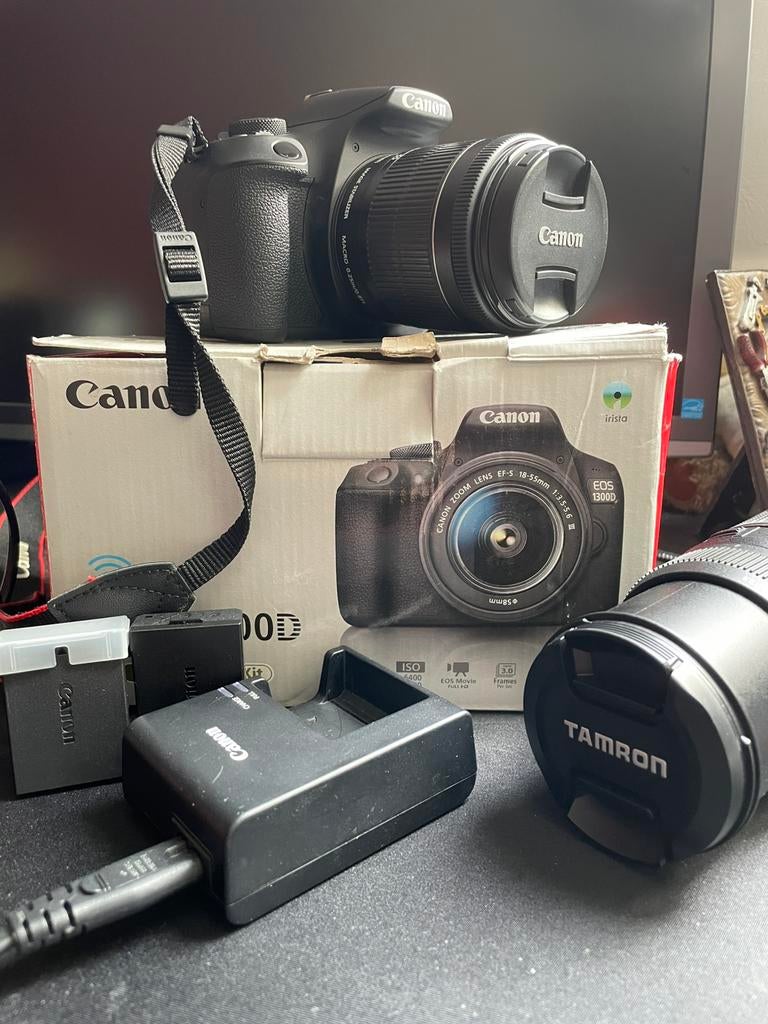 Canon EOS 1300D, Audio, Tv en Foto, Fotocamera's Digitaal, Ophalen, Spiegelreflex, Canon, Geen optische zoom
