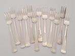 12x Verzilverde taartvorkjes Haags Lofje - Sola 100, Ophalen of Verzenden