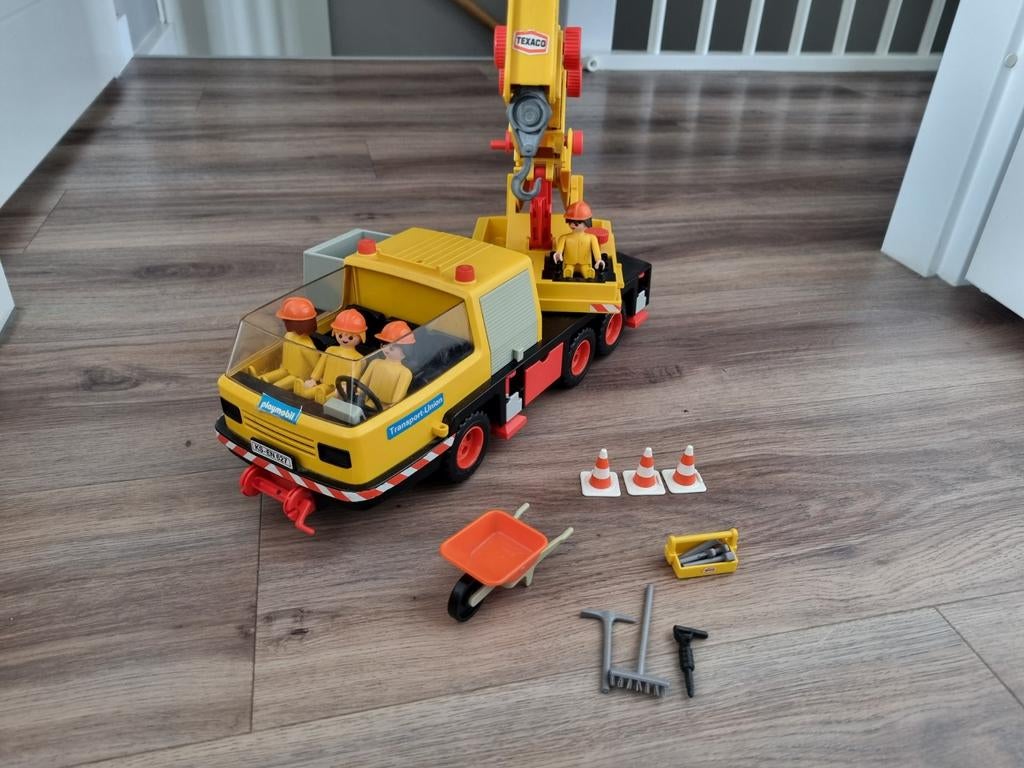 Playmobil mobiele hijskraan, Kinderen en Baby's, Speelgoed | Playmobil, Ophalen of Verzenden, Gebruikt, Complete set