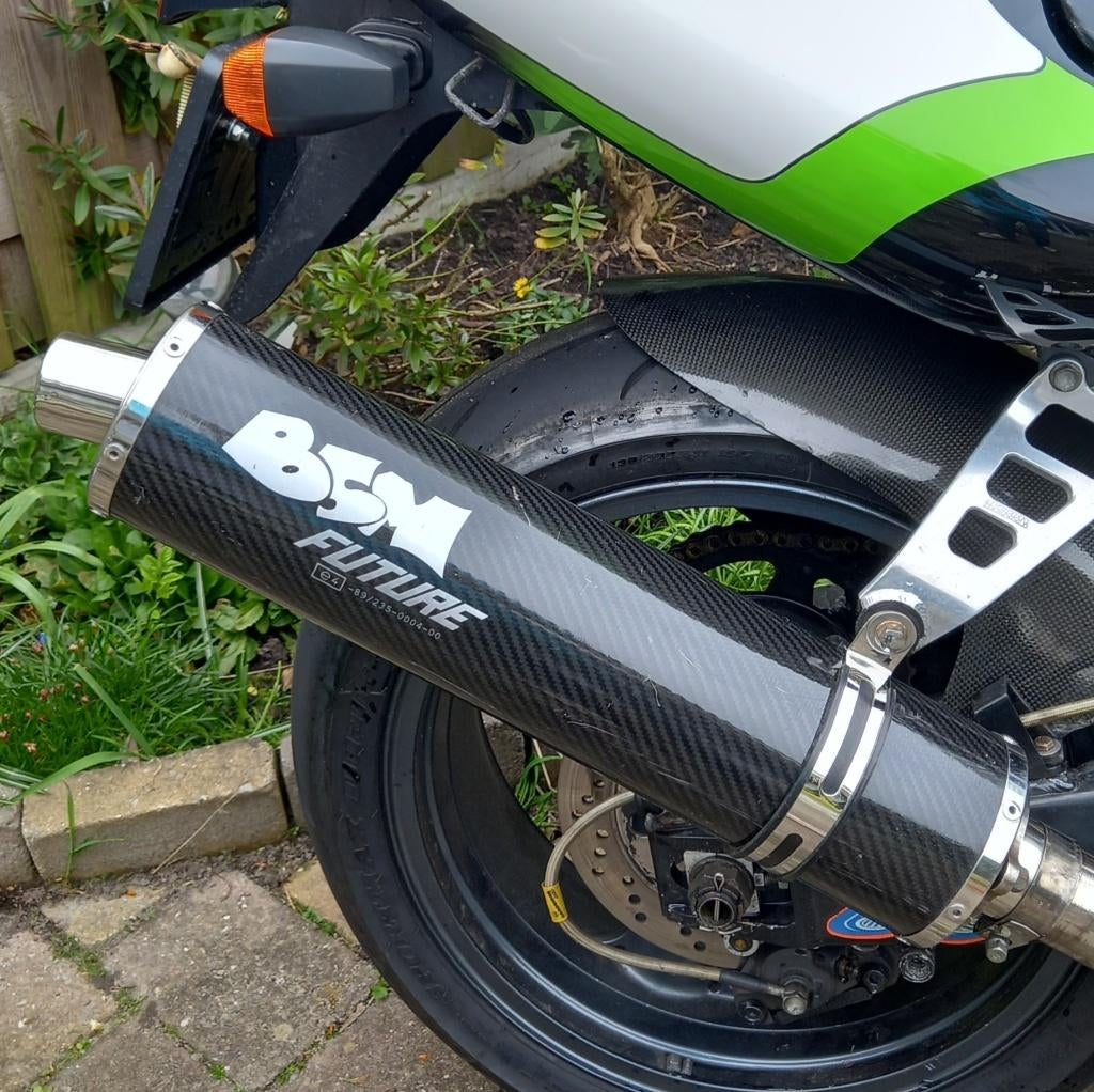 BSM future carbon sportdemper met E-keur en DB- killer, Motoren, Tuning en Styling, Ophalen of Verzenden