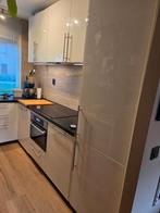 Witte hoogglans keukenfronten IKEA METOD + RVS LANSA grepen, Ophalen, Gebruikt, Wit, 200 cm of meer