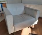 2 x wit leren fauteuil Artifort, Huis en Inrichting, Ophalen, Gebruikt, 75 tot 100 cm, 50 tot 75 cm